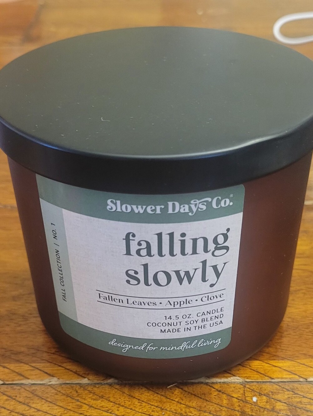 Falling Slowly Candle - Brown/Black